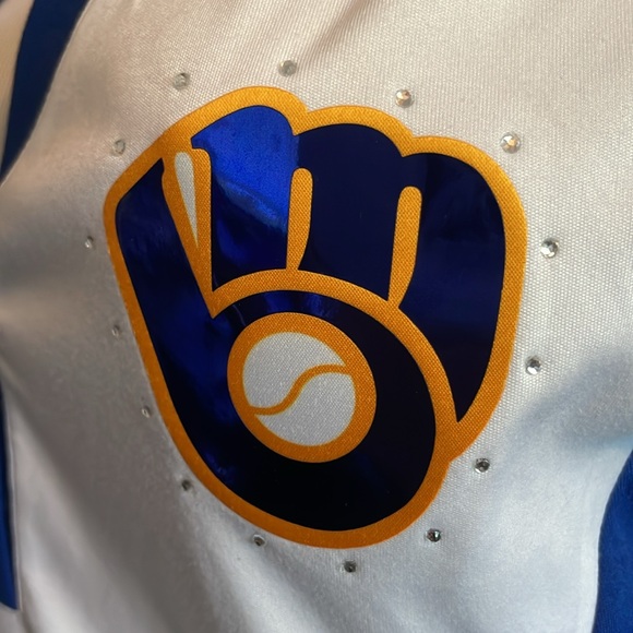 Milwaukee Brewers Cool Base BREW CREW Women’s Top Size M - Picture 3 of 9